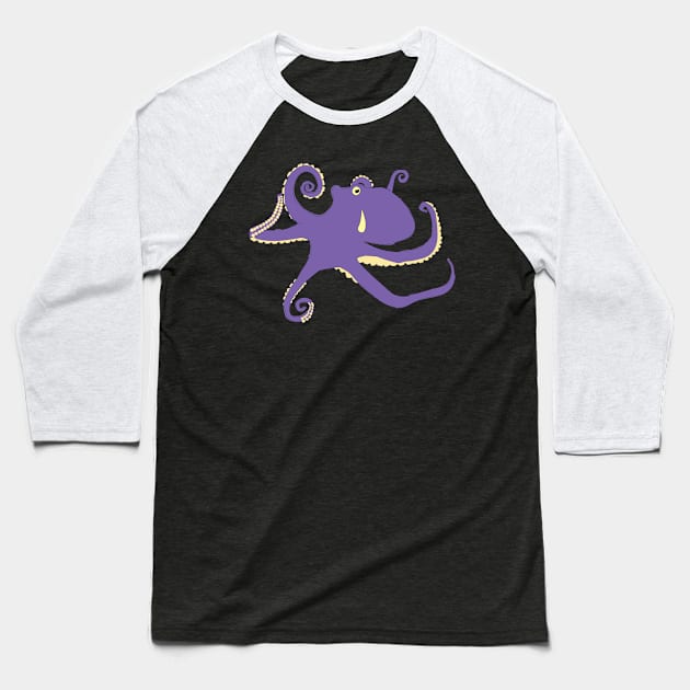 Octopus Baseball T-Shirt by Hannah's Artist Corner